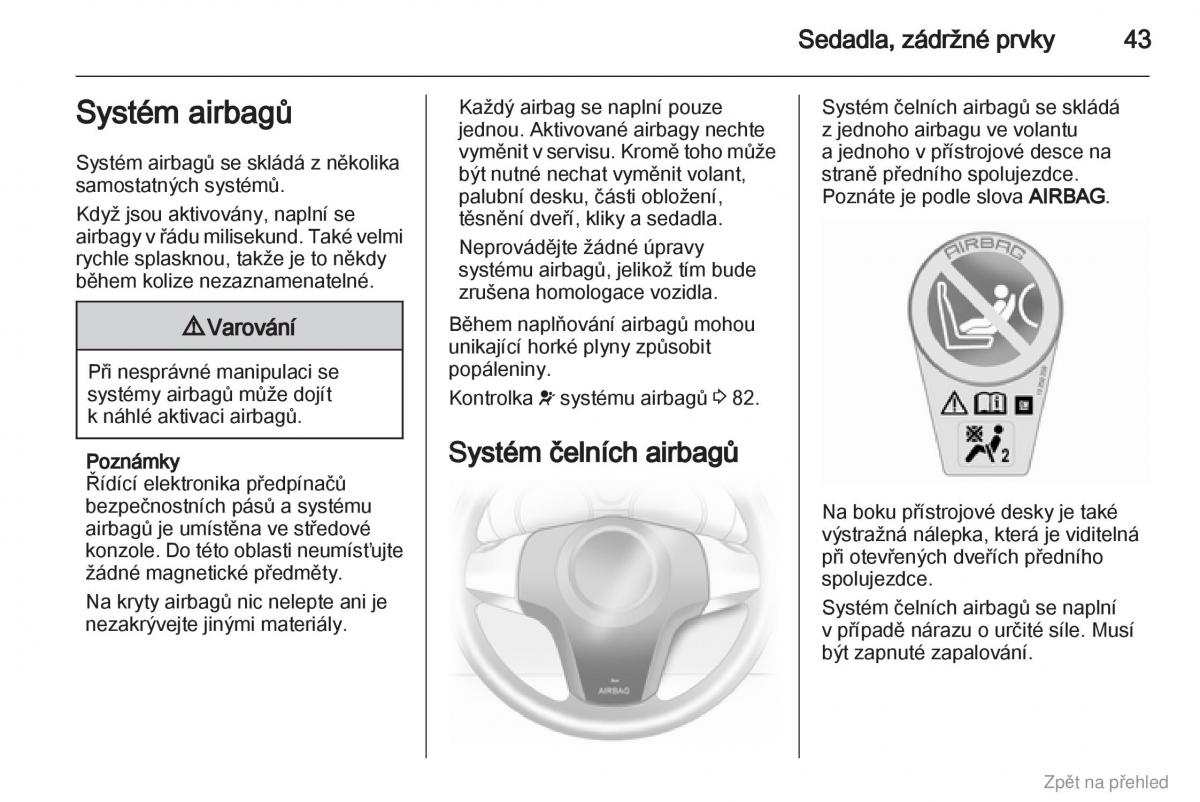 Opel Corsa D navod k obsludze / page 44