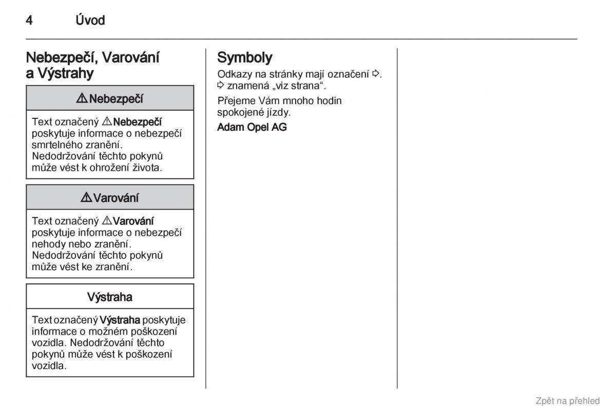 Opel Corsa D navod k obsludze / page 5