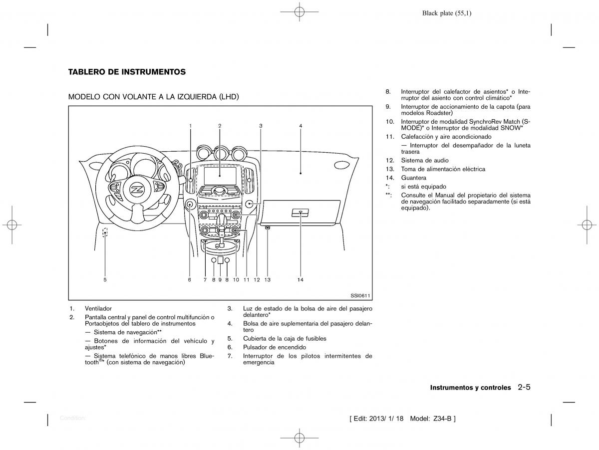 Nissan 370Z manual del propietario / page 56