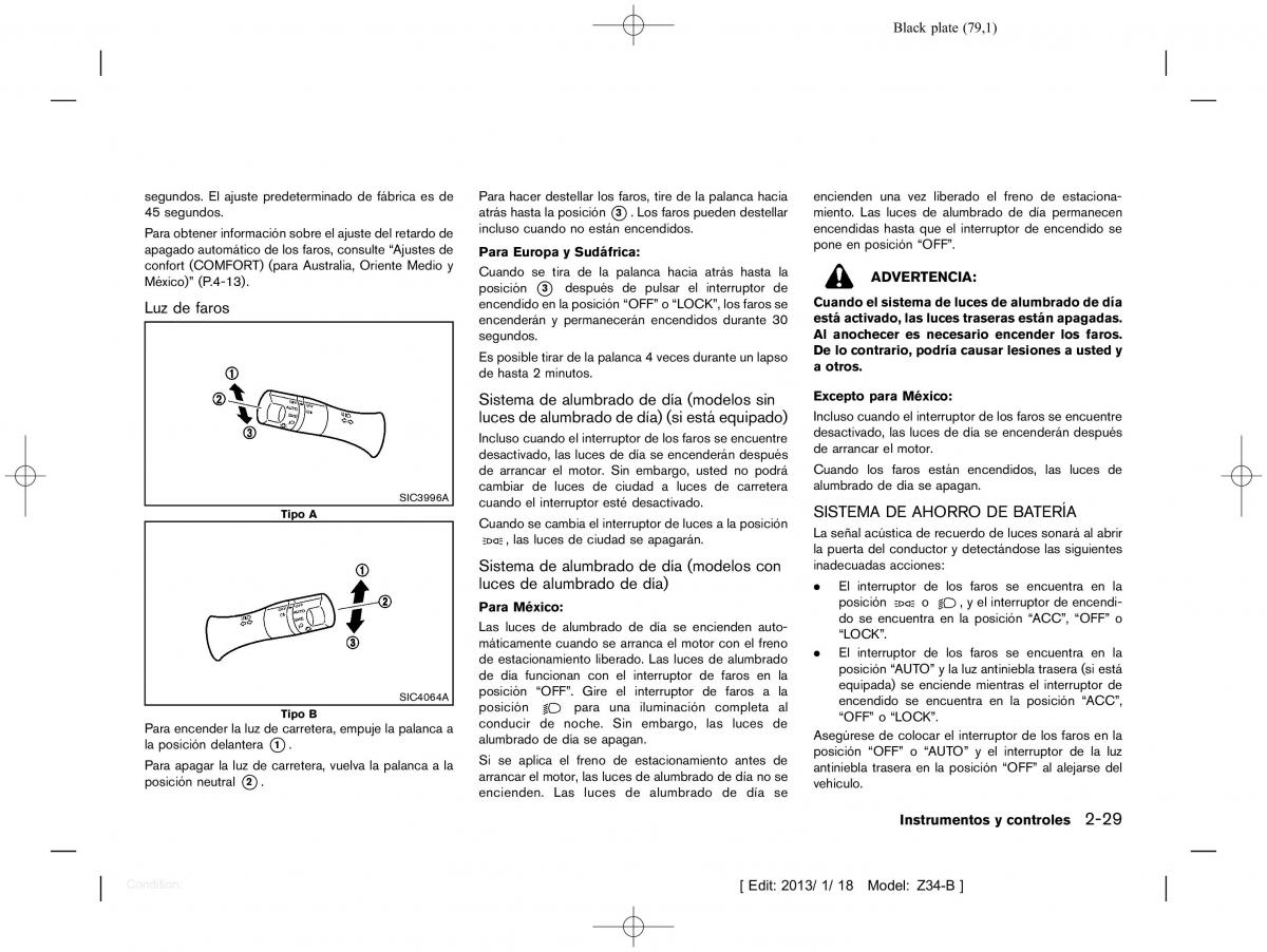 Nissan 370Z manual del propietario / page 80