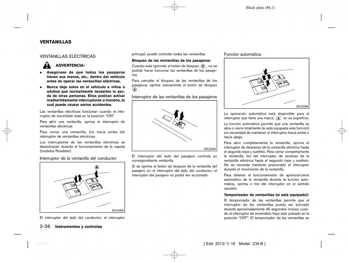 Nissan 370Z manual del propietario / page 87