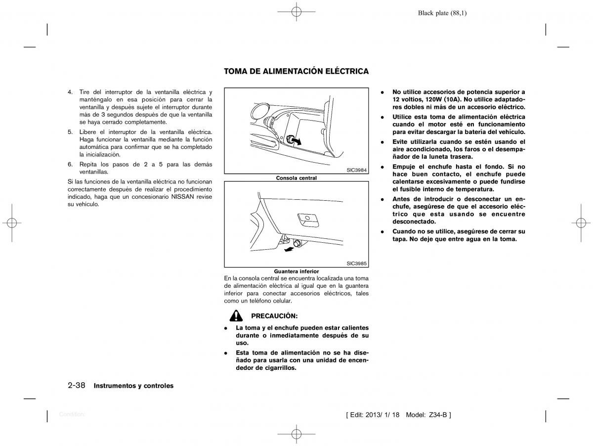 Nissan 370Z manual del propietario / page 89