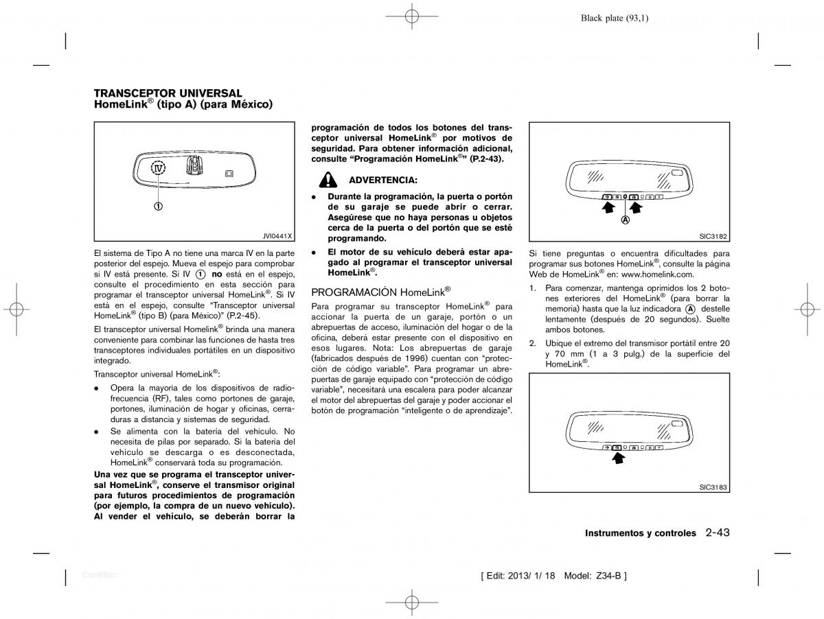 Nissan 370Z manual del propietario / page 94