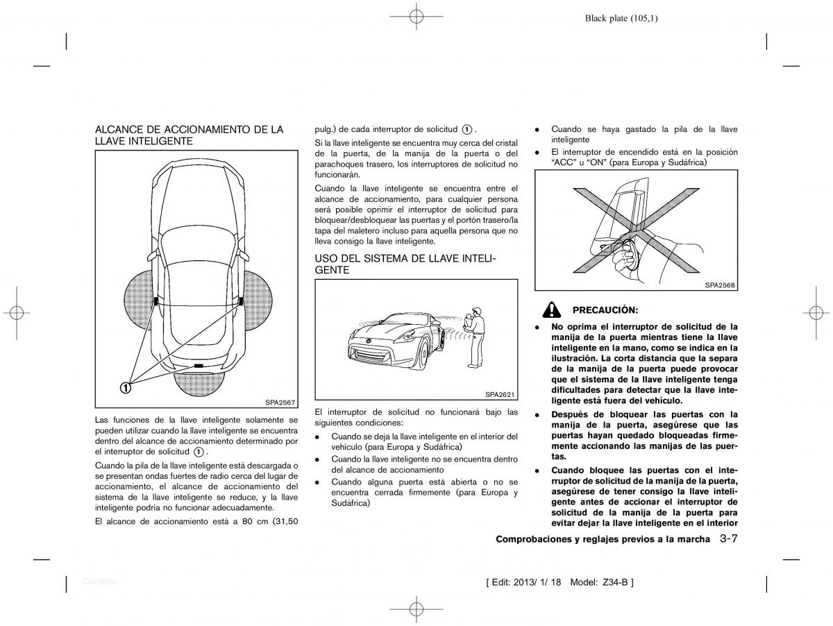 Nissan 370Z manual del propietario / page 106