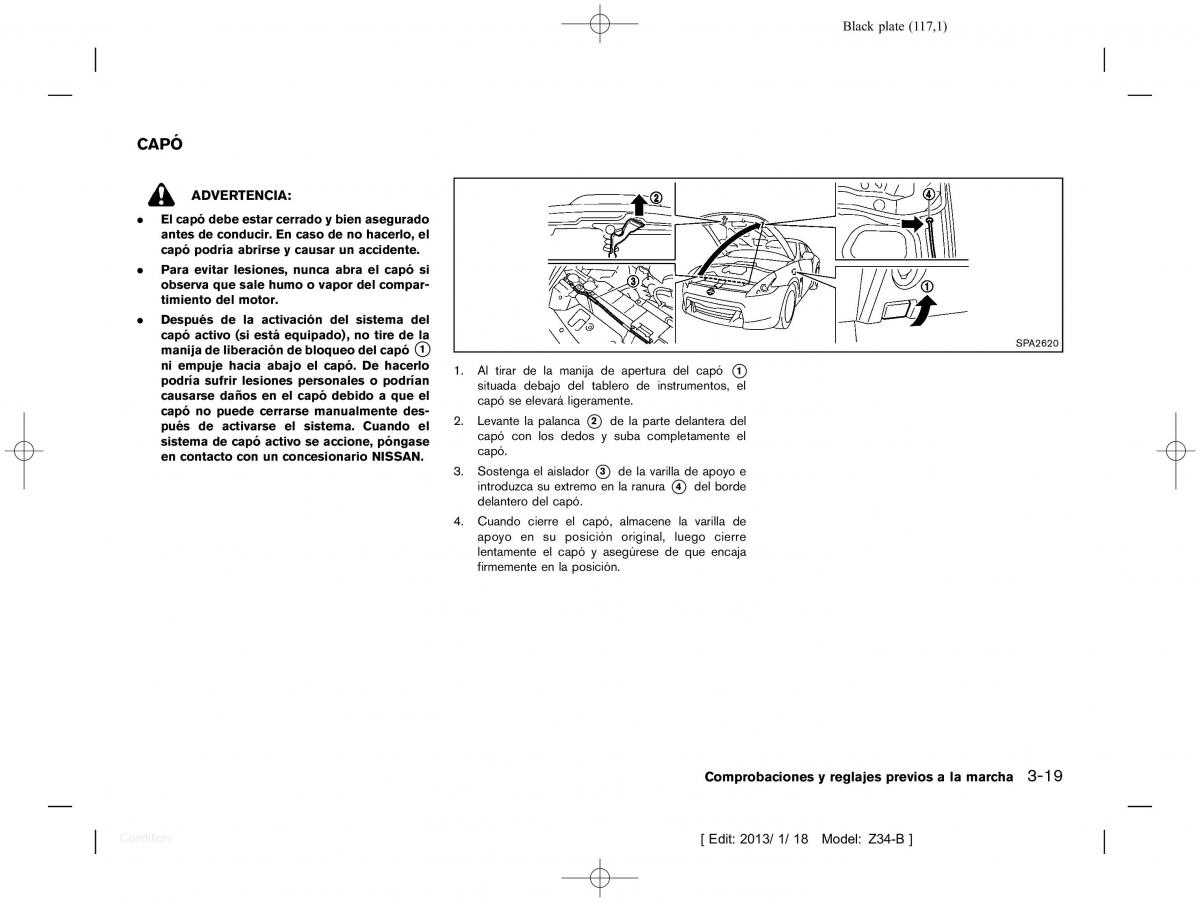 Nissan 370Z manual del propietario / page 118