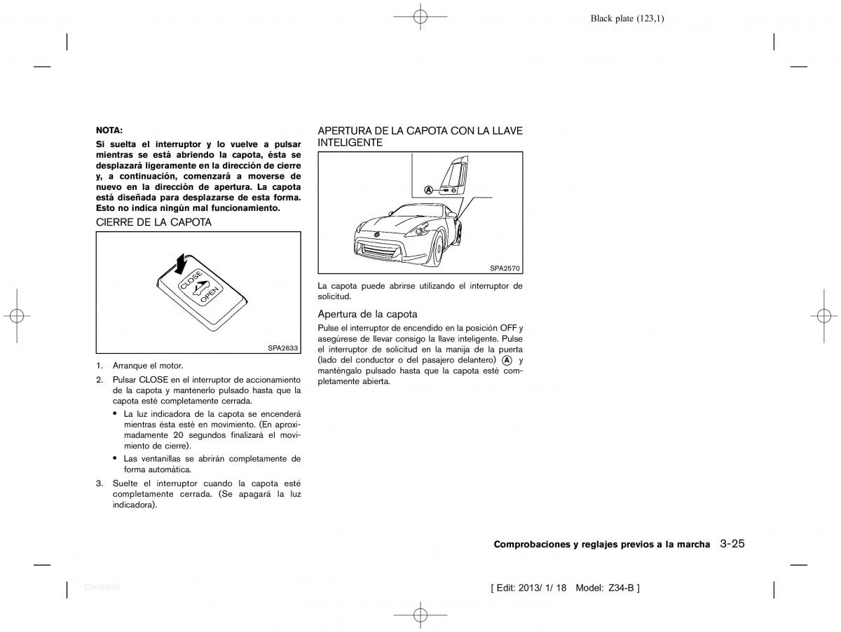 Nissan 370Z manual del propietario / page 124