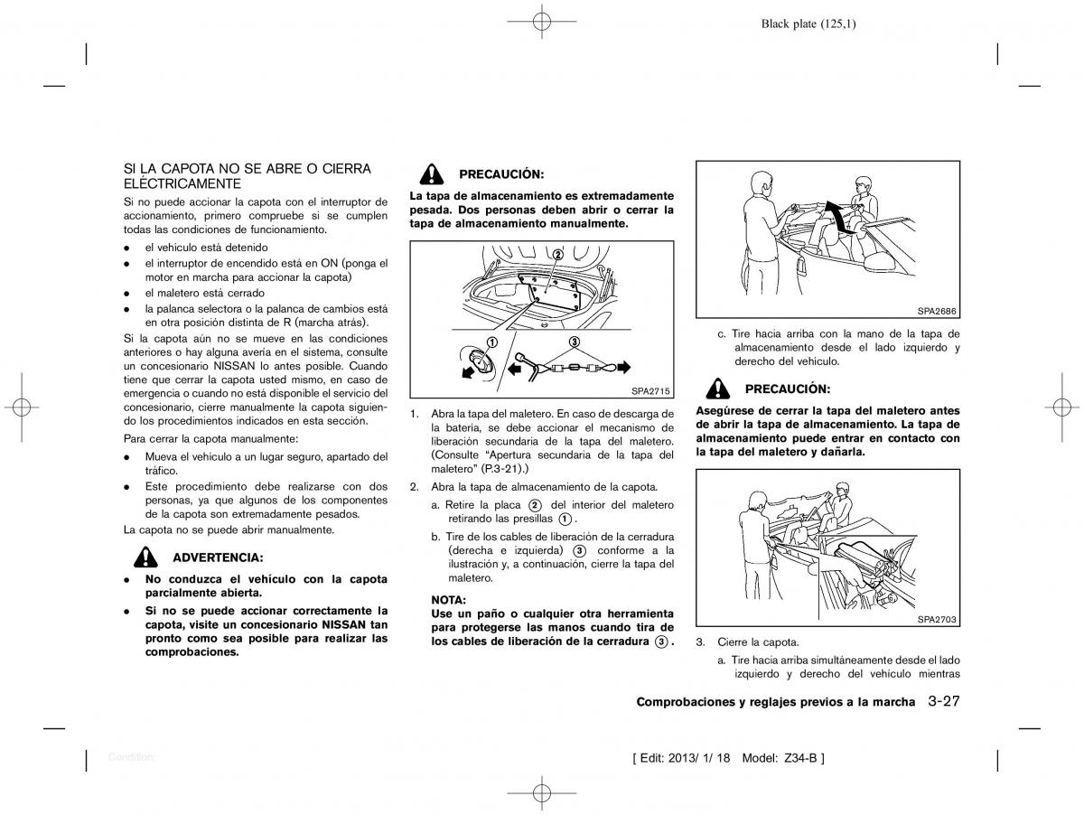 Nissan 370Z manual del propietario / page 126