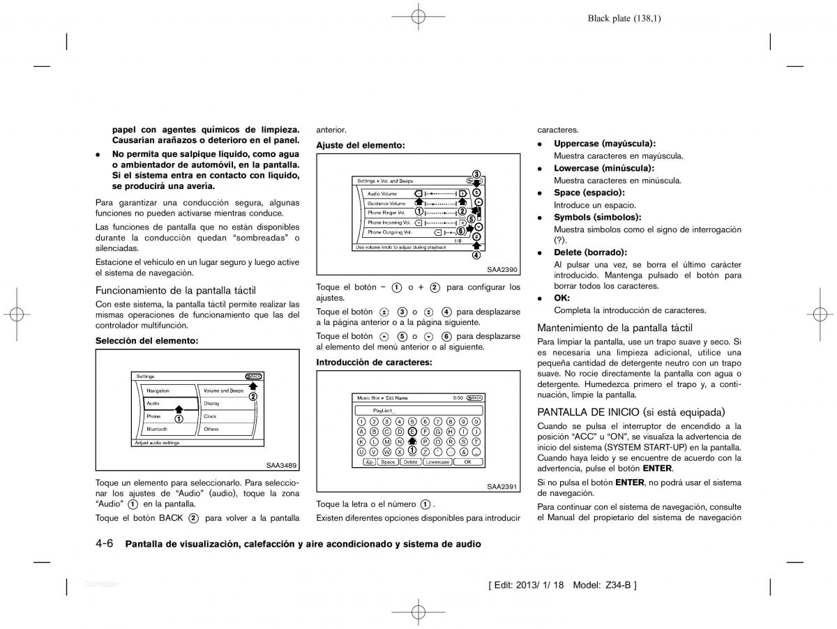 Nissan 370Z manual del propietario / page 139