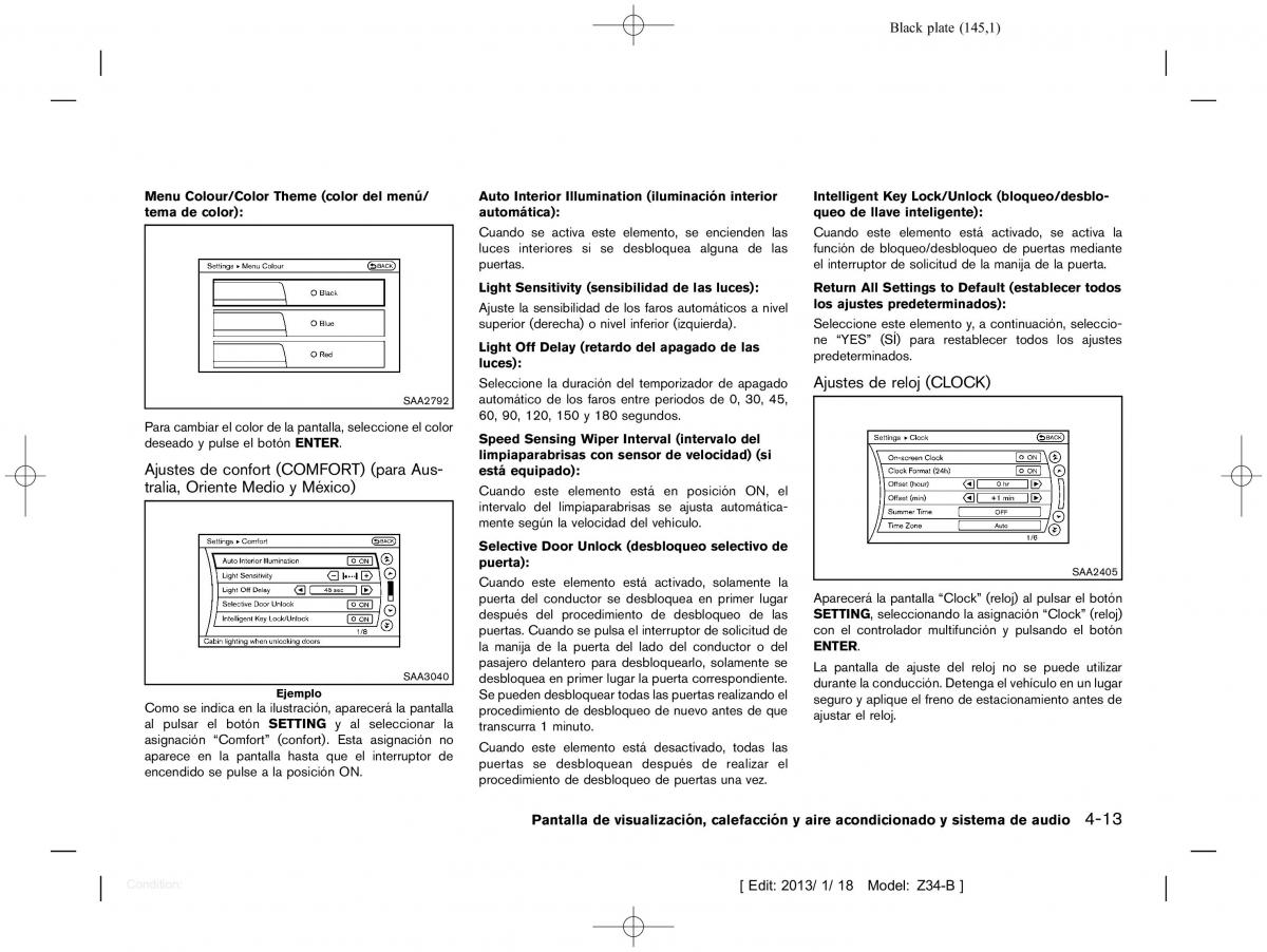 Nissan 370Z manual del propietario / page 146