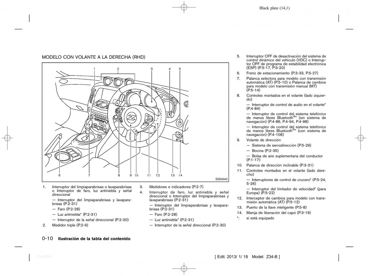 Nissan 370Z manual del propietario / page 15