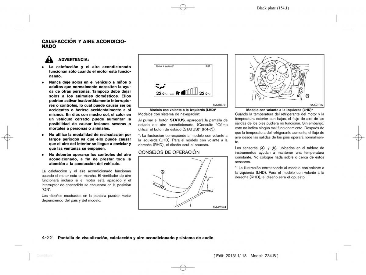 Nissan 370Z manual del propietario / page 155