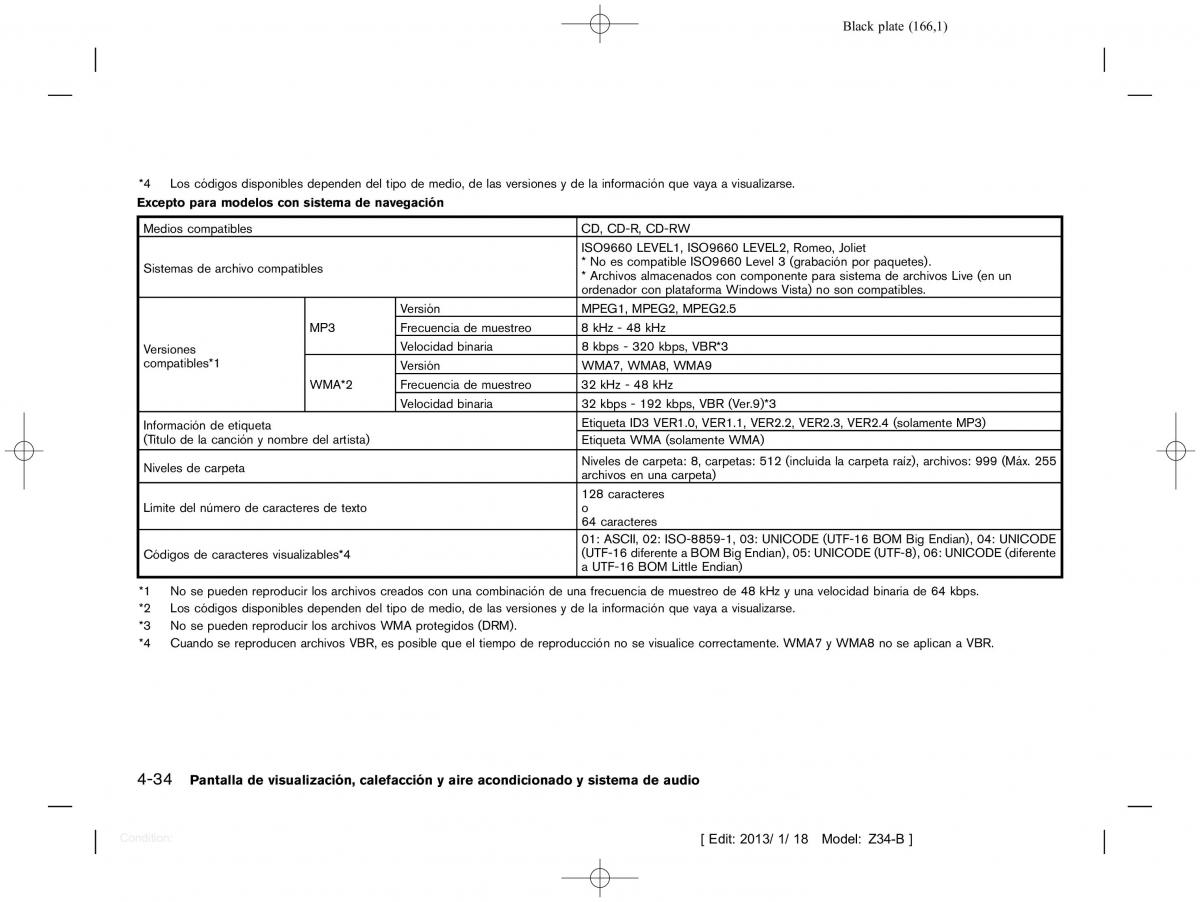 Nissan 370Z manual del propietario / page 167