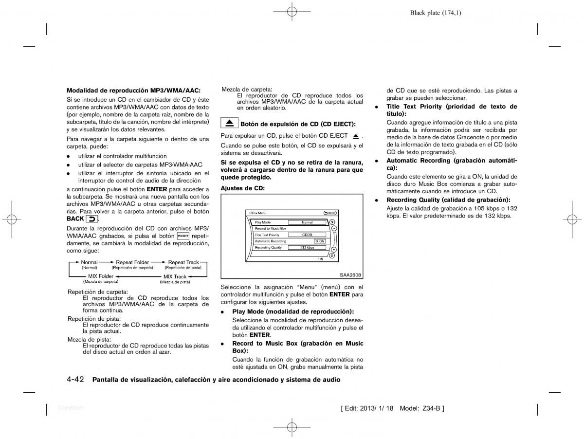 Nissan 370Z manual del propietario / page 175