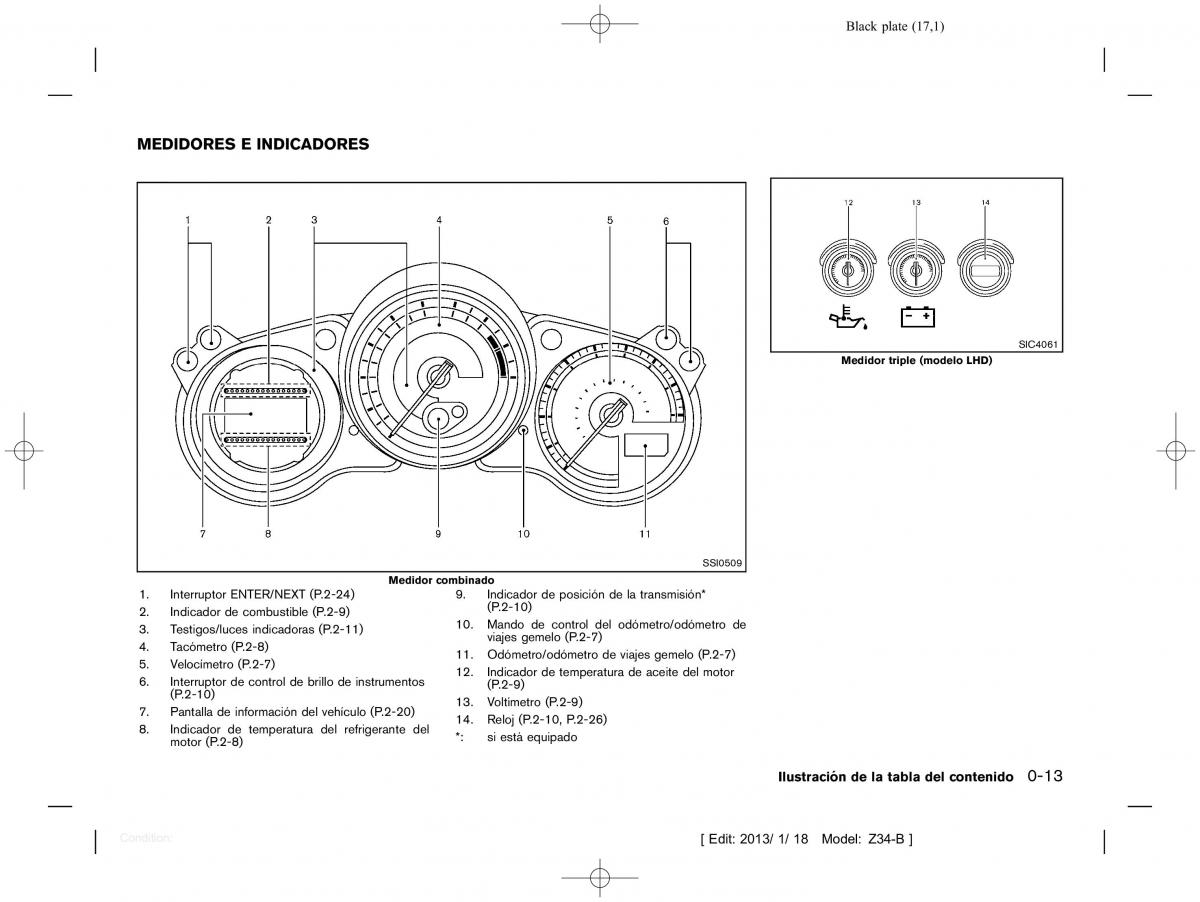 Nissan 370Z manual del propietario / page 18