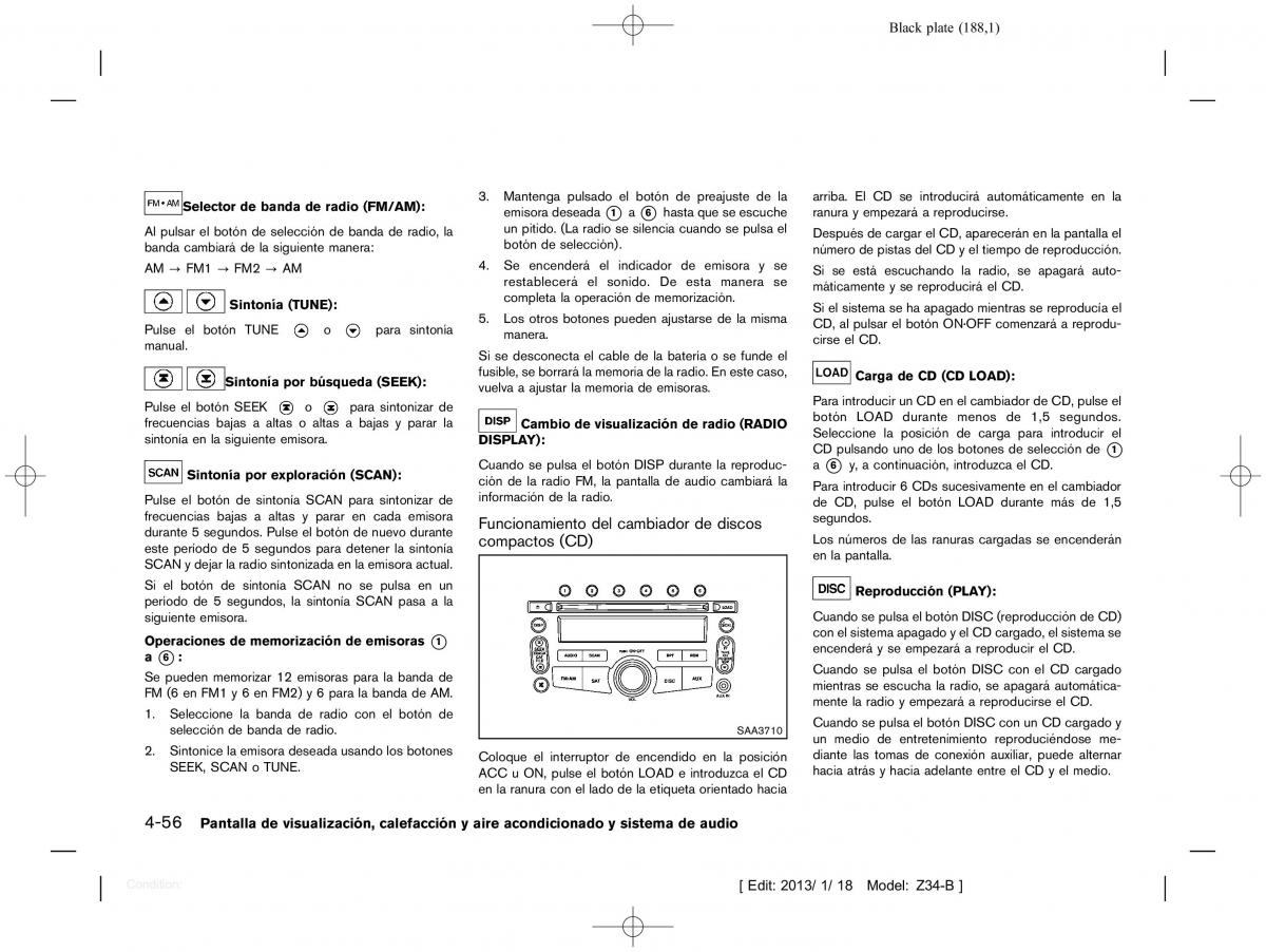 Nissan 370Z manual del propietario / page 189