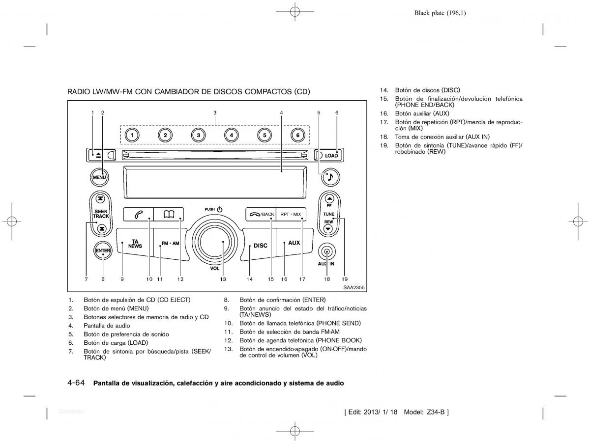 Nissan 370Z manual del propietario / page 197