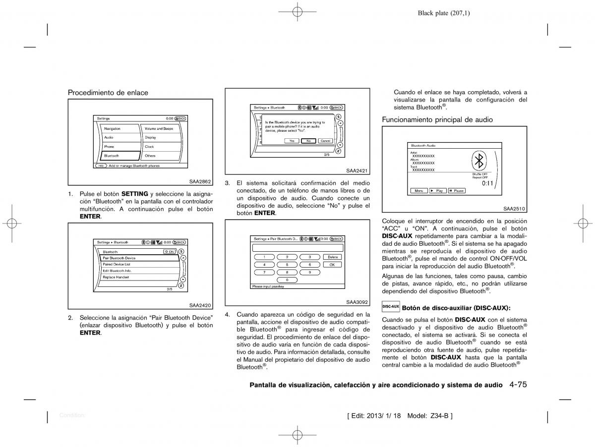 Nissan 370Z manual del propietario / page 208