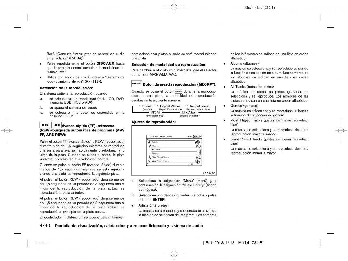 Nissan 370Z manual del propietario / page 213