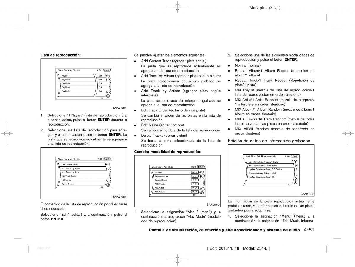 Nissan 370Z manual del propietario / page 214