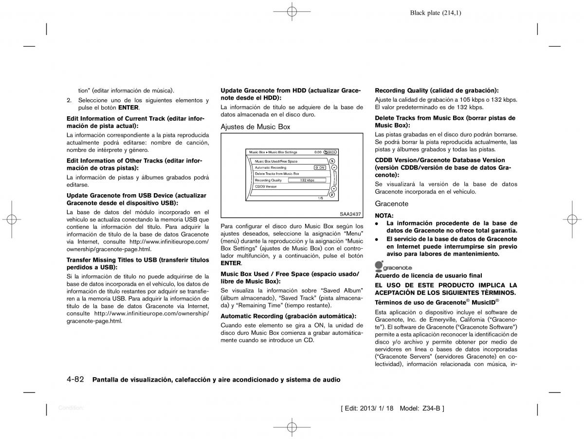 Nissan 370Z manual del propietario / page 215