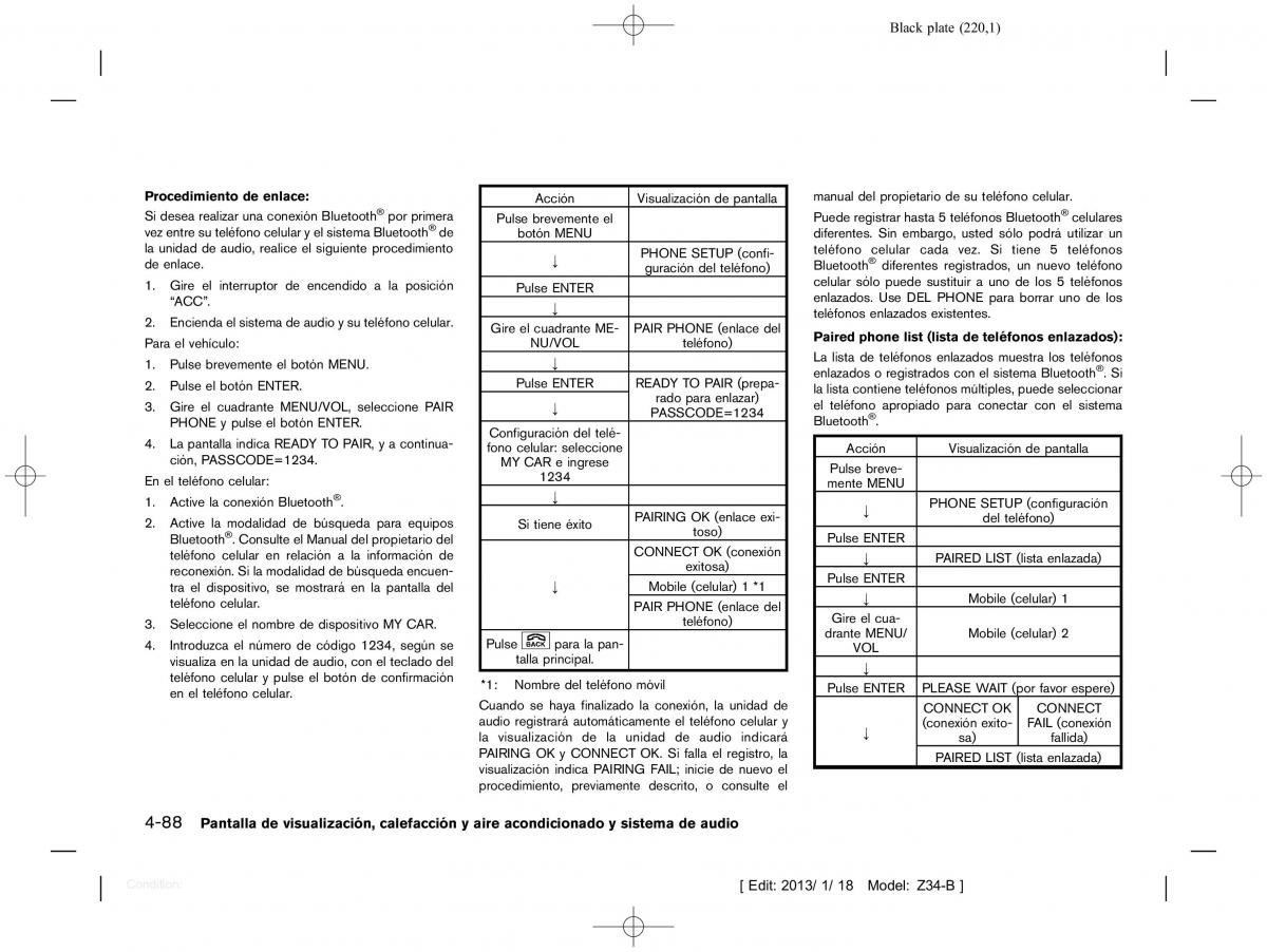 Nissan 370Z manual del propietario / page 221