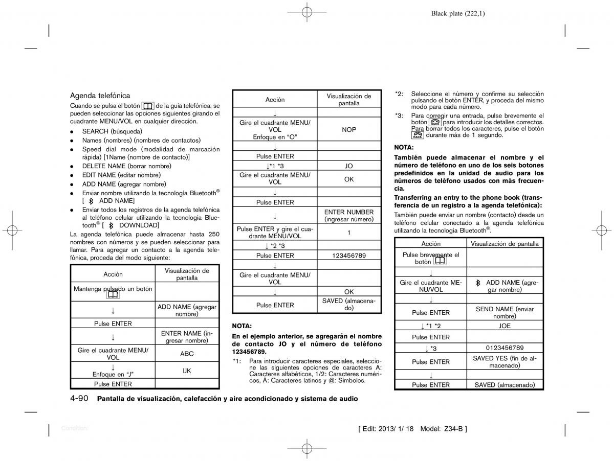 Nissan 370Z manual del propietario / page 223