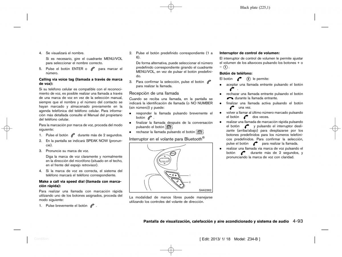 Nissan 370Z manual del propietario / page 226