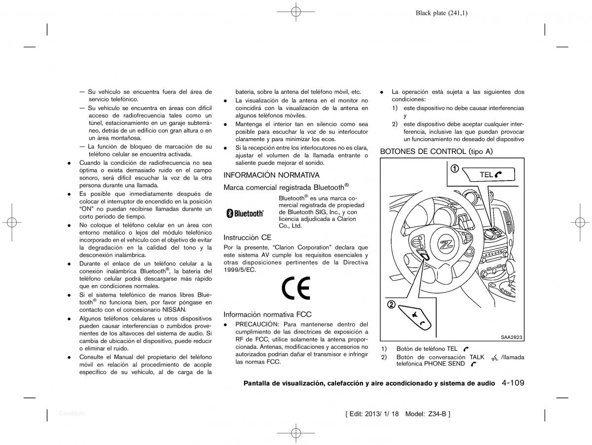 Nissan 370Z manual del propietario / page 242