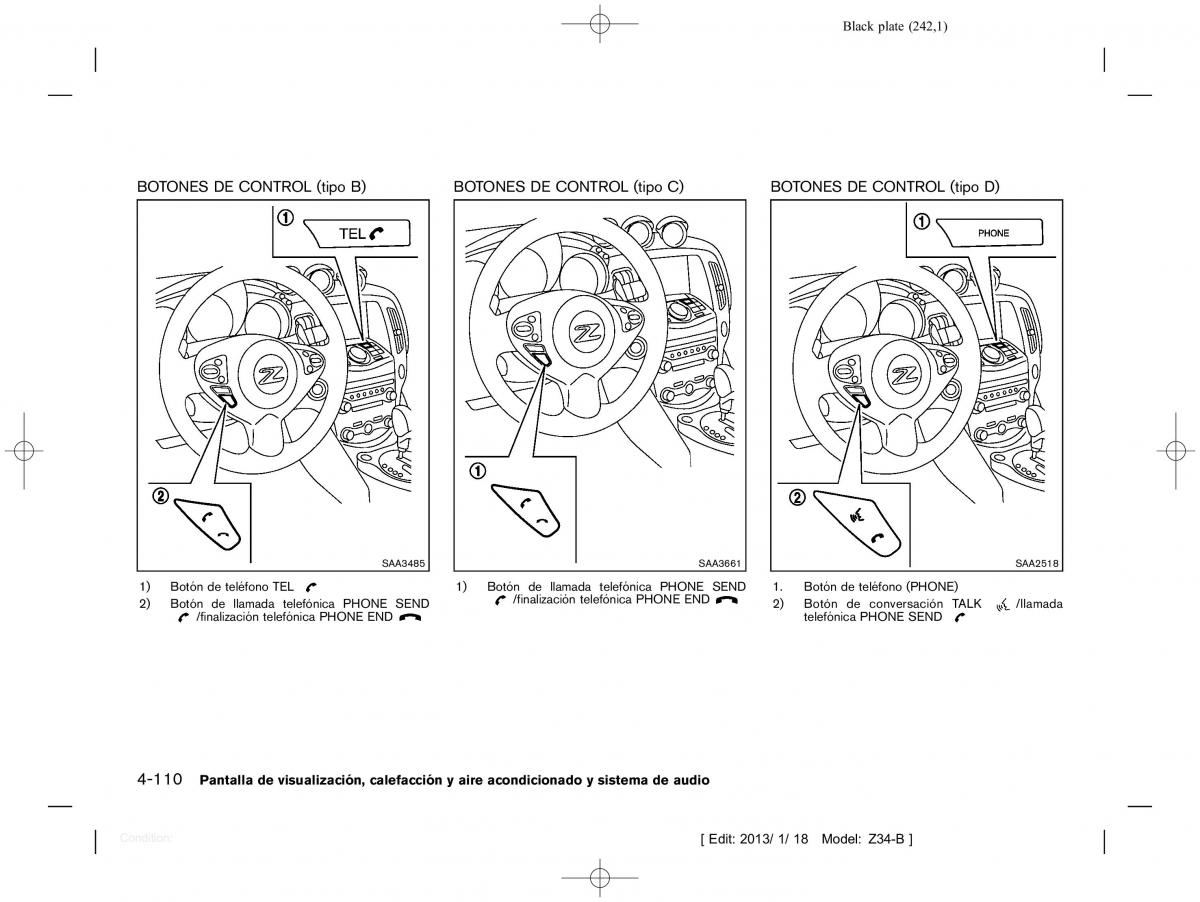 Nissan 370Z manual del propietario / page 243