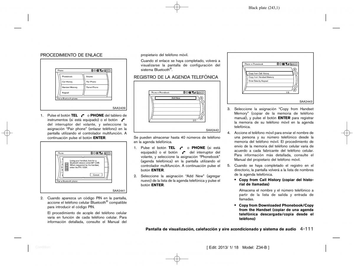 Nissan 370Z manual del propietario / page 244