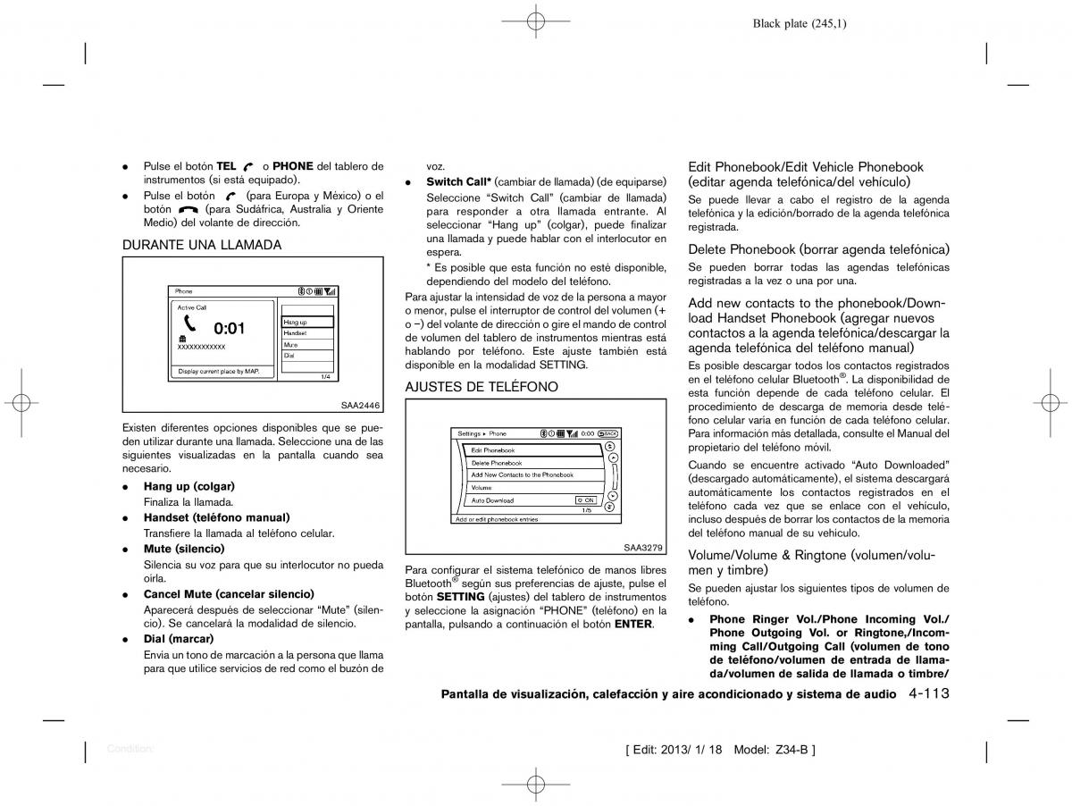 Nissan 370Z manual del propietario / page 246