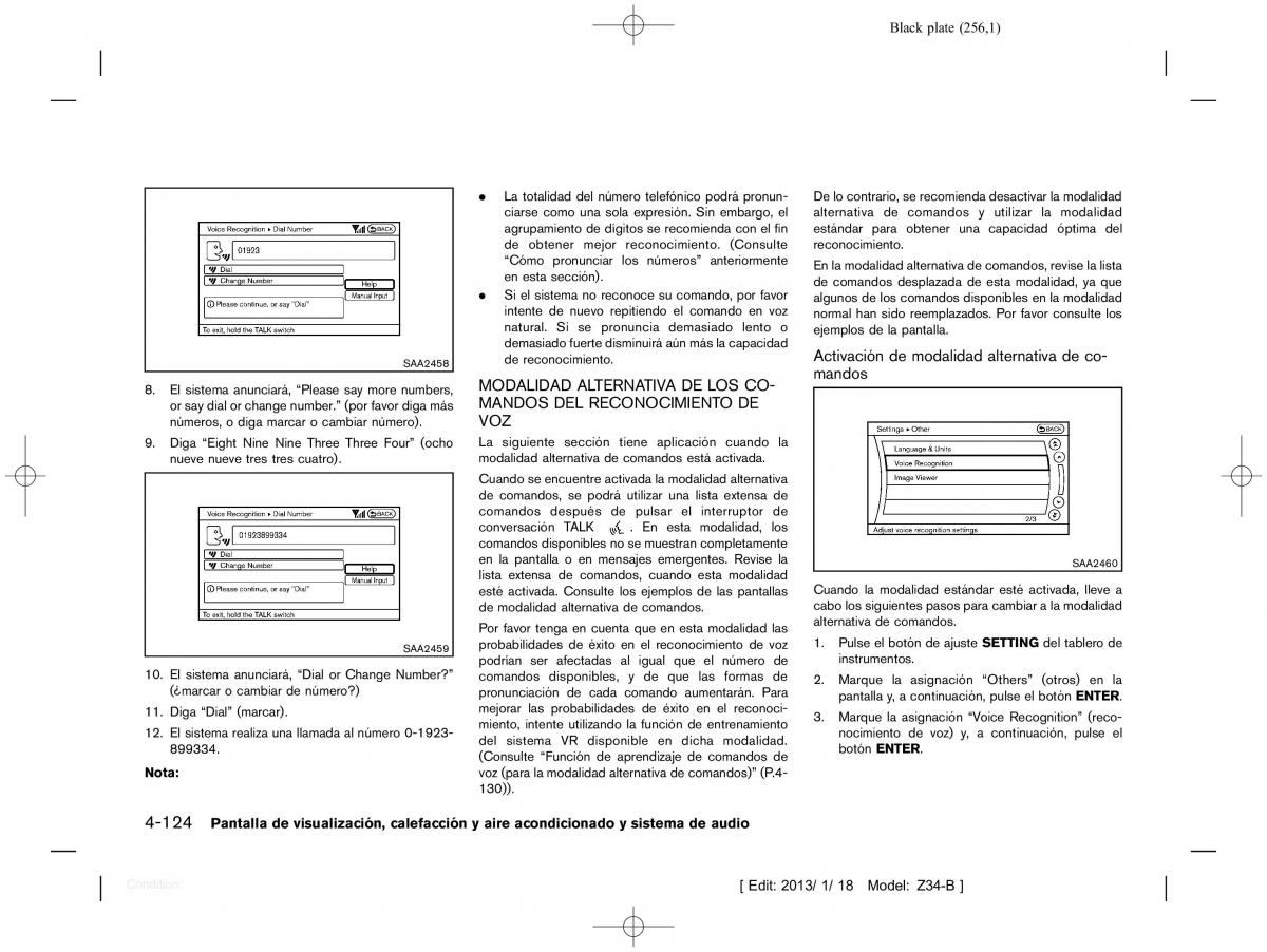 Nissan 370Z manual del propietario / page 257