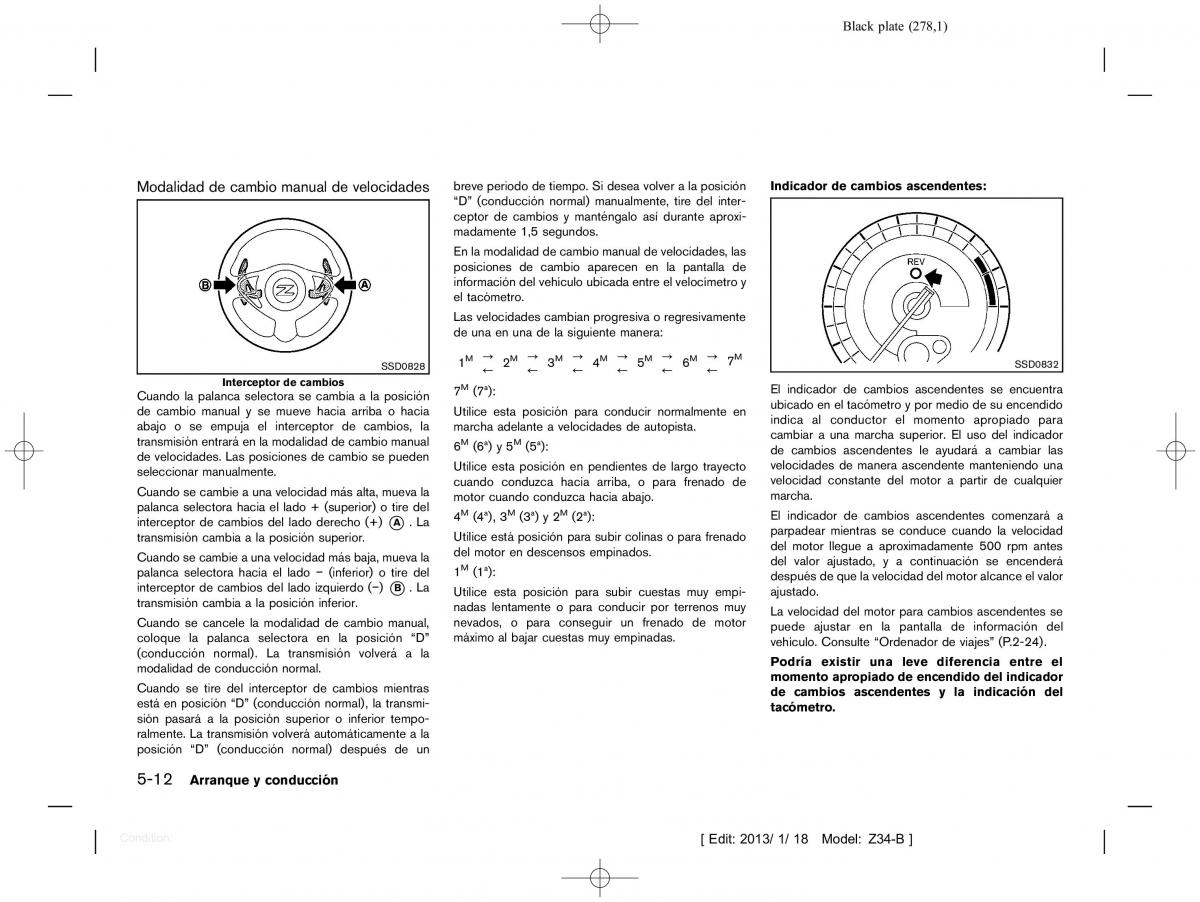 Nissan 370Z manual del propietario / page 279