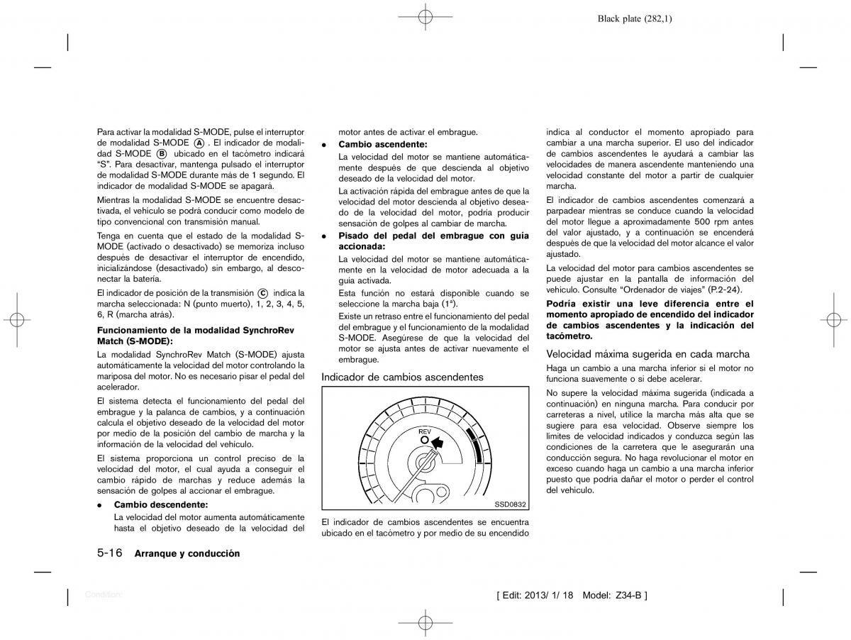 Nissan 370Z manual del propietario / page 283