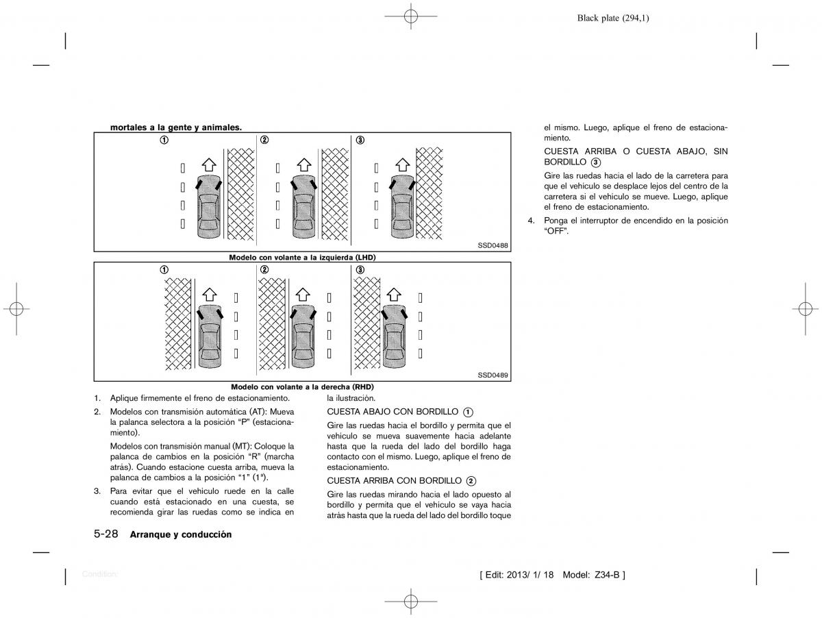 Nissan 370Z manual del propietario / page 295