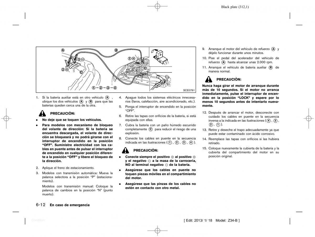 Nissan 370Z manual del propietario / page 313