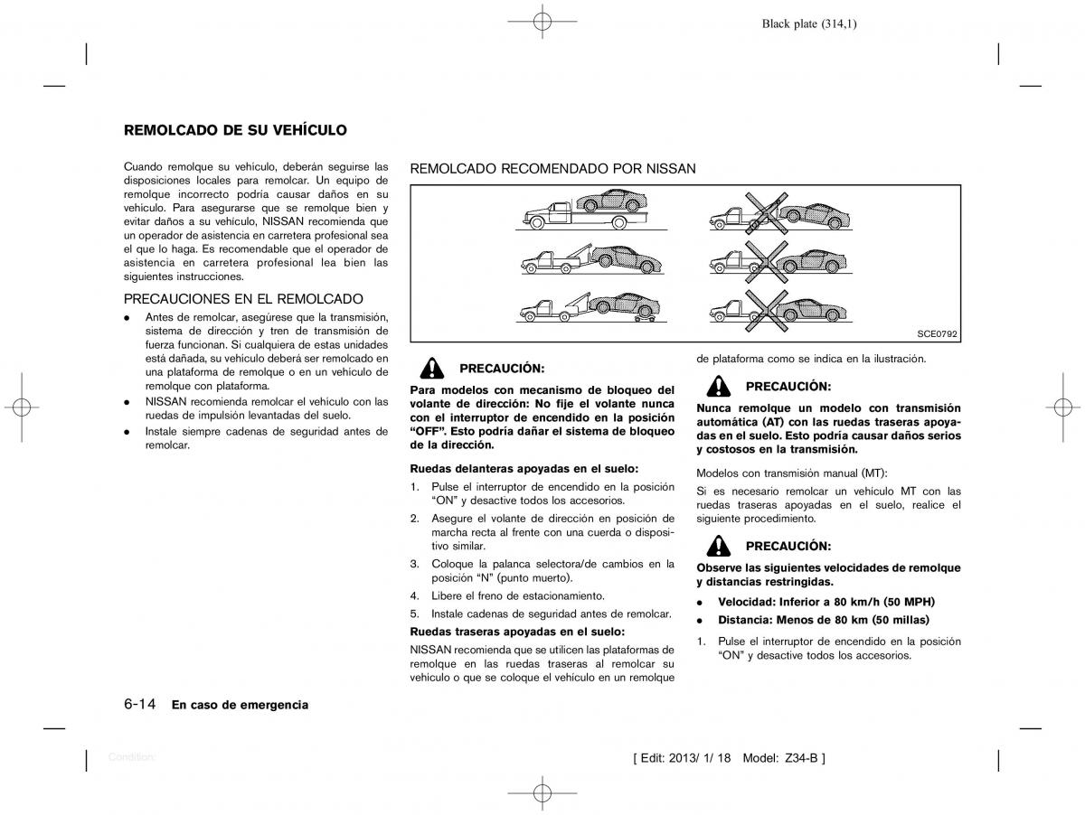 Nissan 370Z manual del propietario / page 315