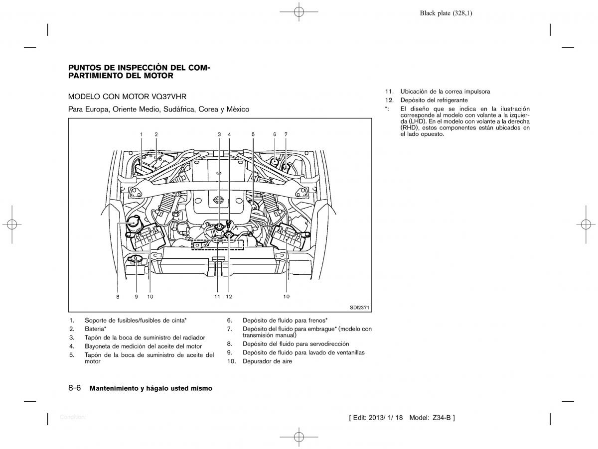 Nissan 370Z manual del propietario / page 329