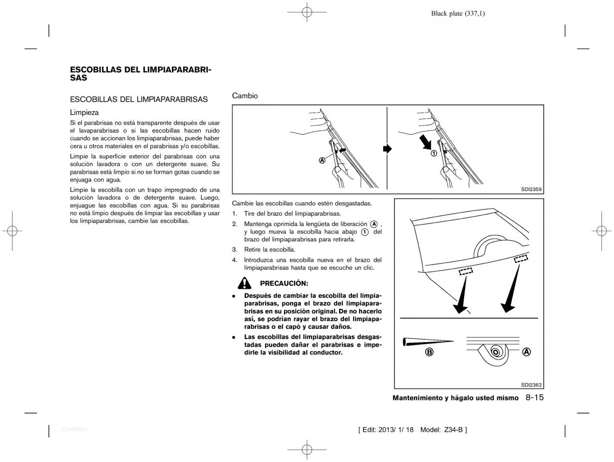 Nissan 370Z manual del propietario / page 338