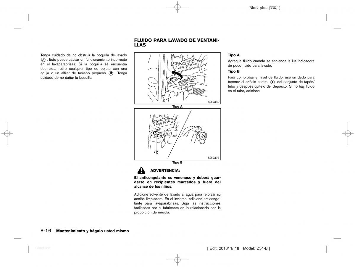 Nissan 370Z manual del propietario / page 339