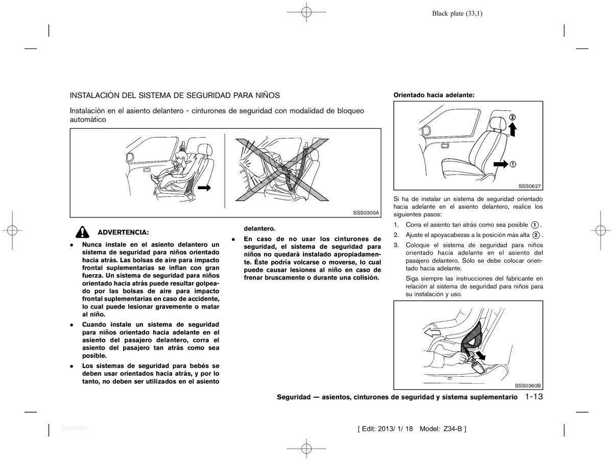 Nissan 370Z manual del propietario / page 34