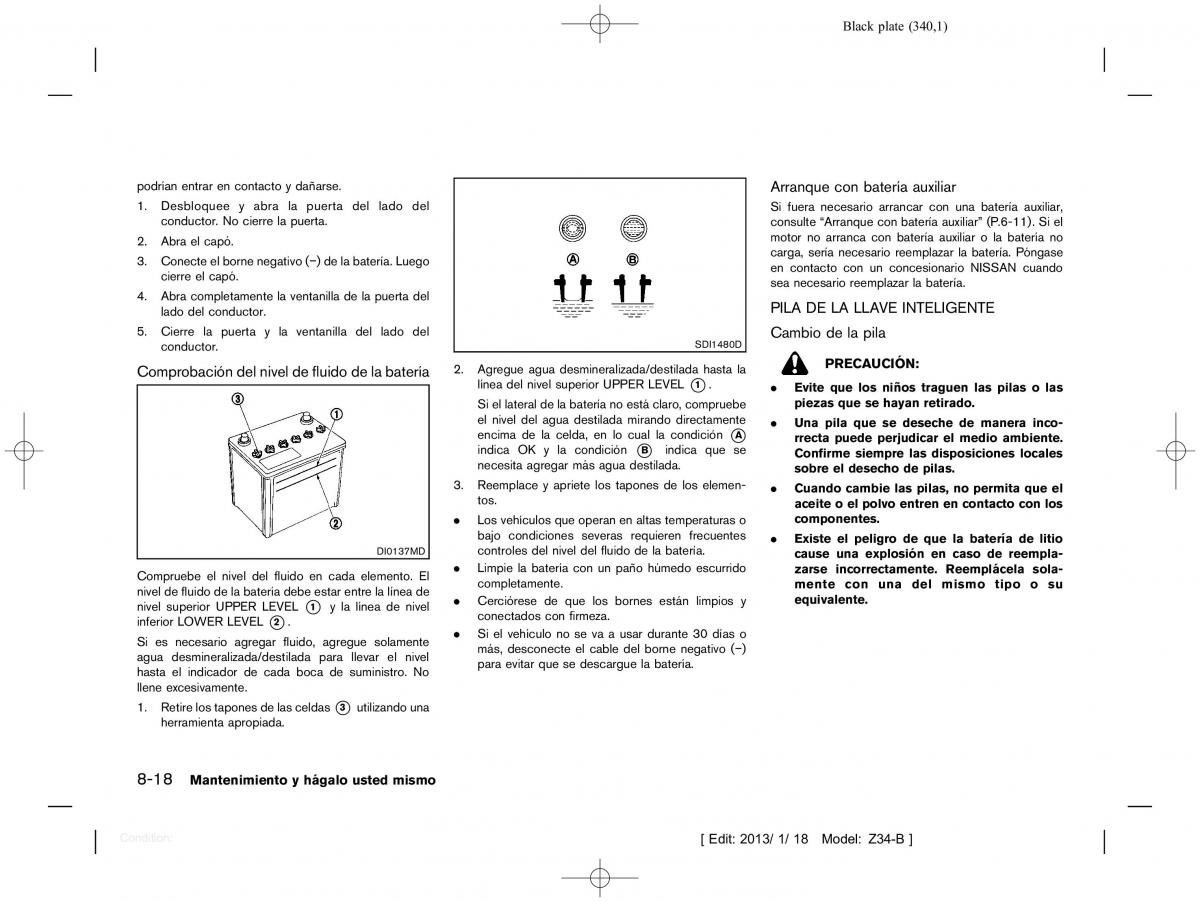 Nissan 370Z manual del propietario / page 341