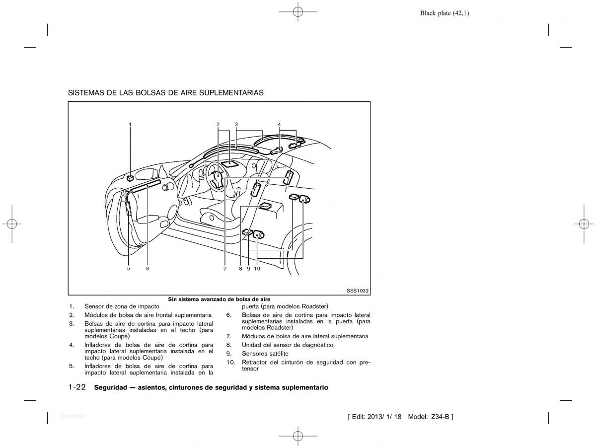 Nissan 370Z manual del propietario / page 43