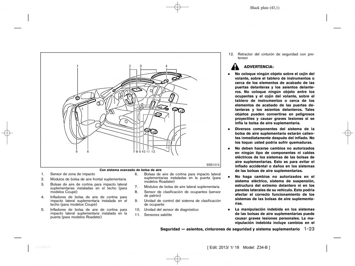 Nissan 370Z manual del propietario / page 44