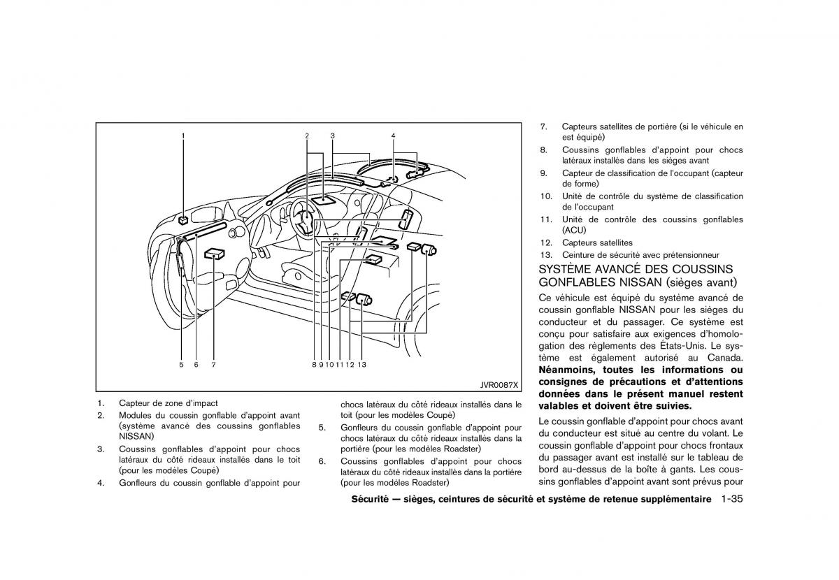 Nissan 370Z manuel du proprietaire / page 58