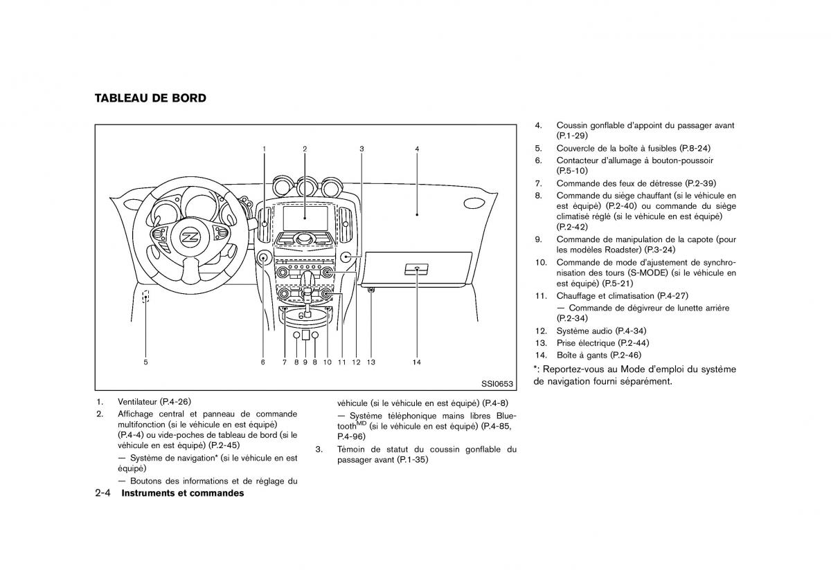 Nissan 370Z manuel du proprietaire / page 73