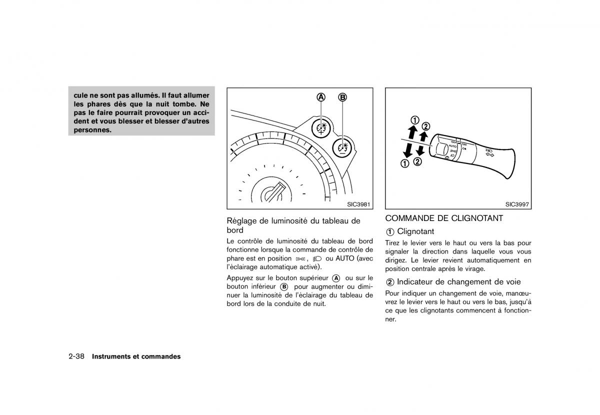 Nissan 370Z manuel du proprietaire / page 107