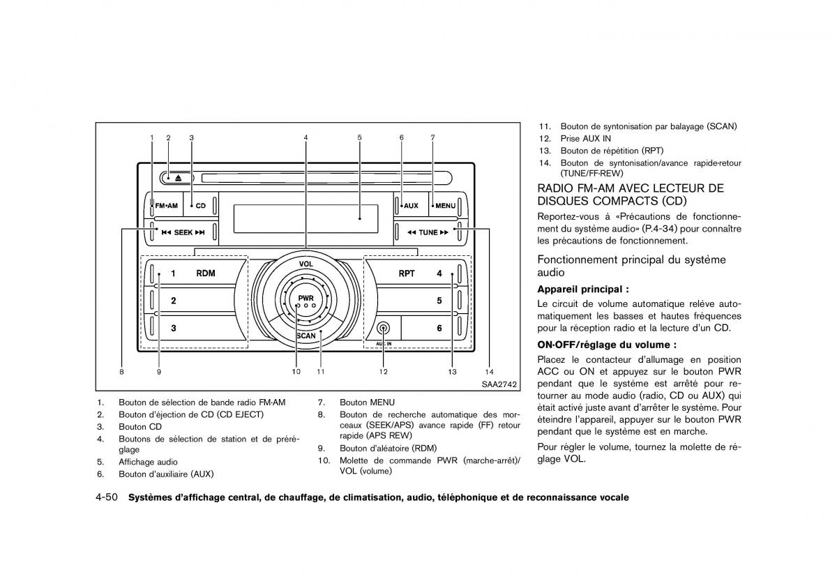 Nissan 370Z manuel du proprietaire / page 229