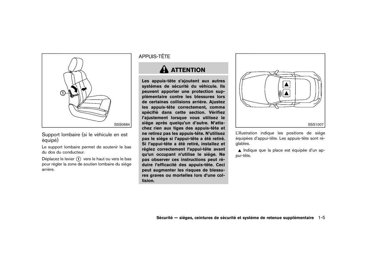 Nissan 370Z manuel du proprietaire / page 28