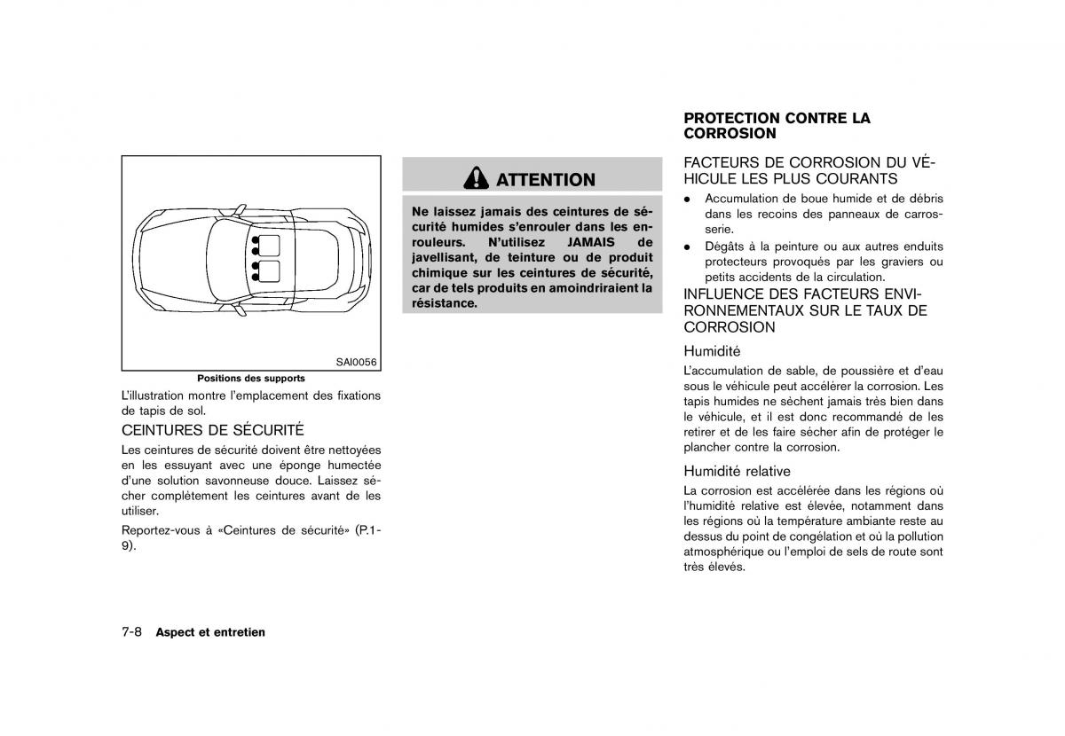 Nissan 370Z manuel du proprietaire / page 389